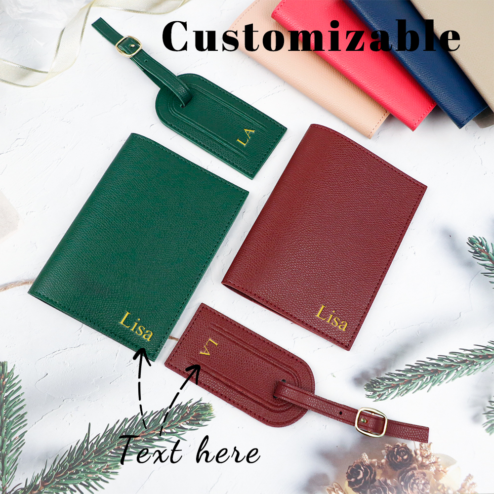 Travel Accessories Passport Holder - Customized letter pu leather anti-loss luggage