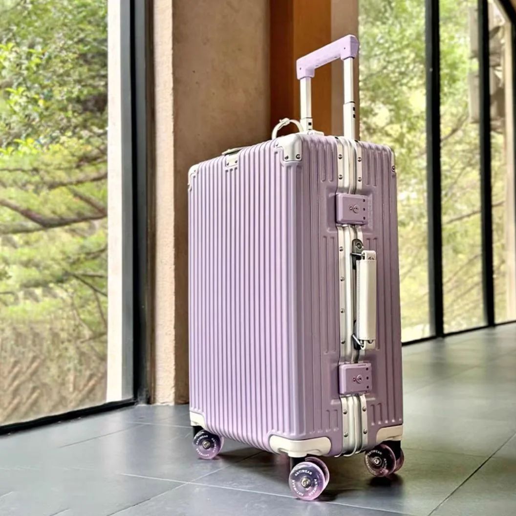 Travel Lock Tsa Approved - Suitcase Aluminum Frame with Colorful Silent