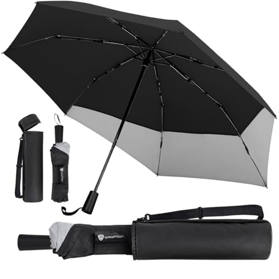 Travel Umbrella Compact - DROPTOP Compact Umbrella Travel Size with