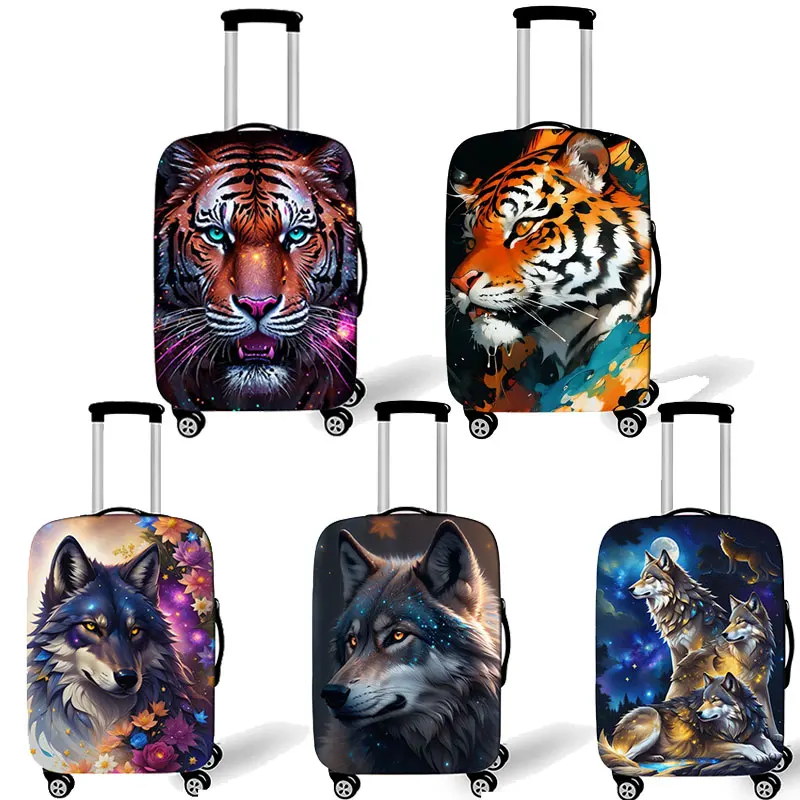 Travel Accessories Under 10 - Howling Wolf Under The Moonlight Luggage