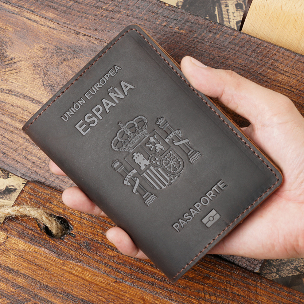 Travel Accessories Passport Holder - AIGUONIU High-end Spain Genuine Leather Passport