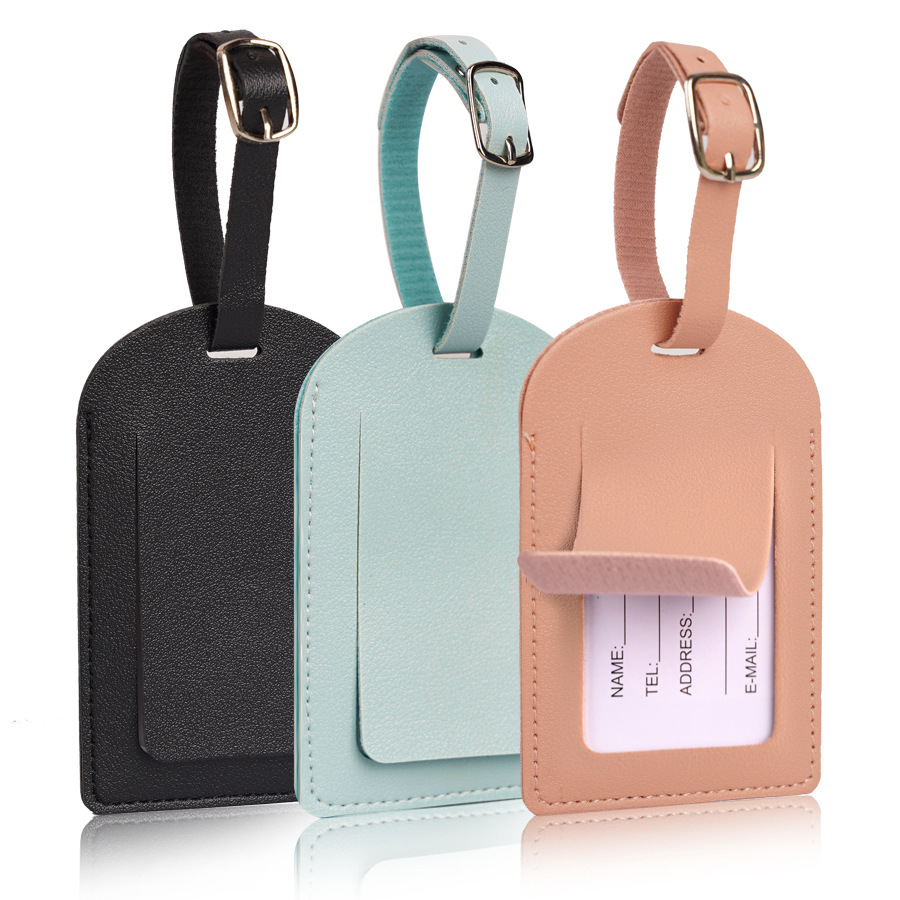 Women Men Luggage Tags PU Leat - Travel Accessories Sale recensione e prezzo