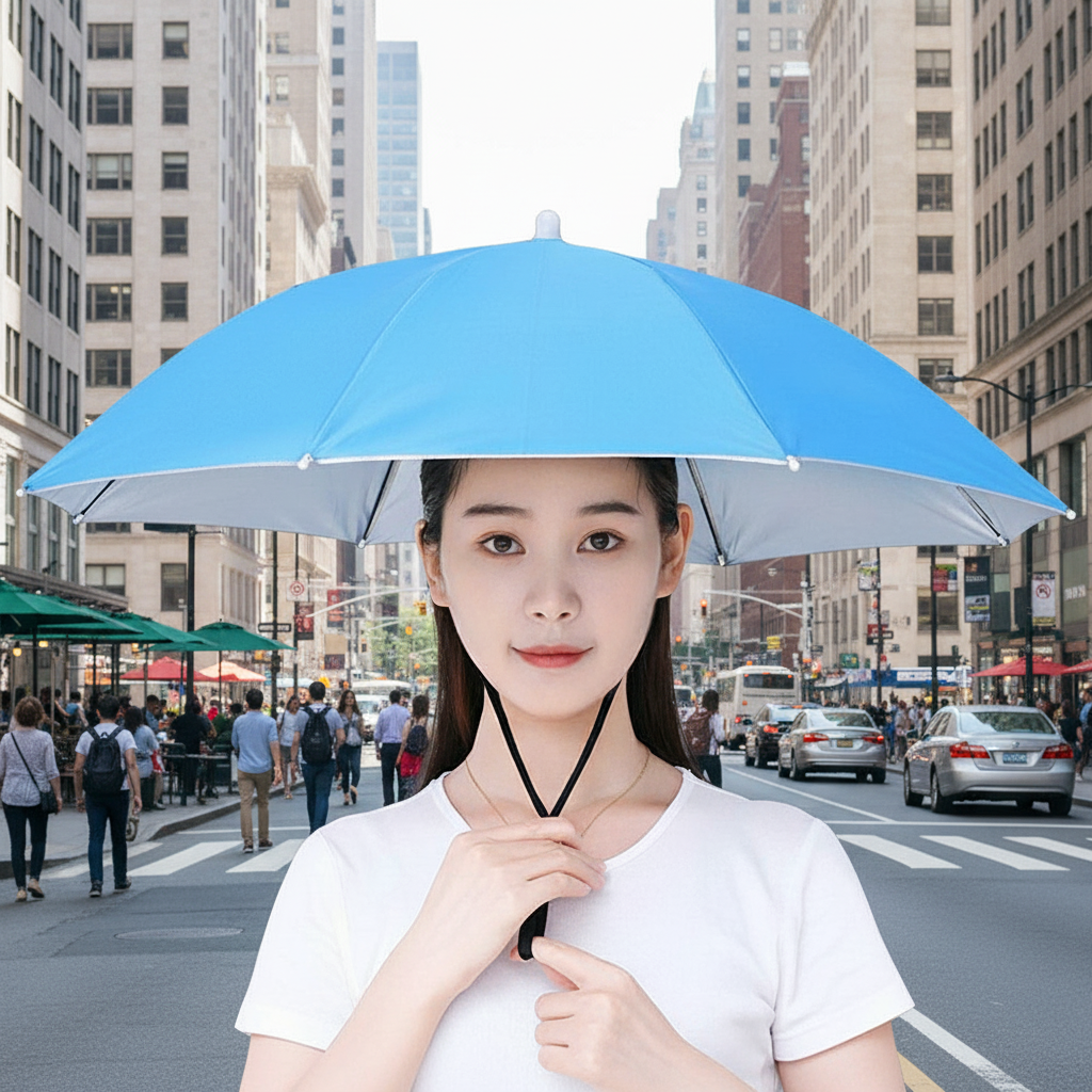 Sunscreen hat, umbrella, large - Travel Umbrella Compact recensione e prezzo