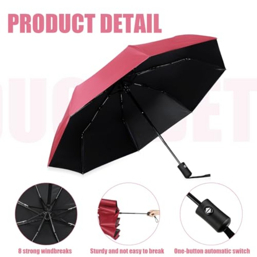 6 Pcs Travel Compact Umbrella  - Travel Umbrella Compact recensione e prezzo