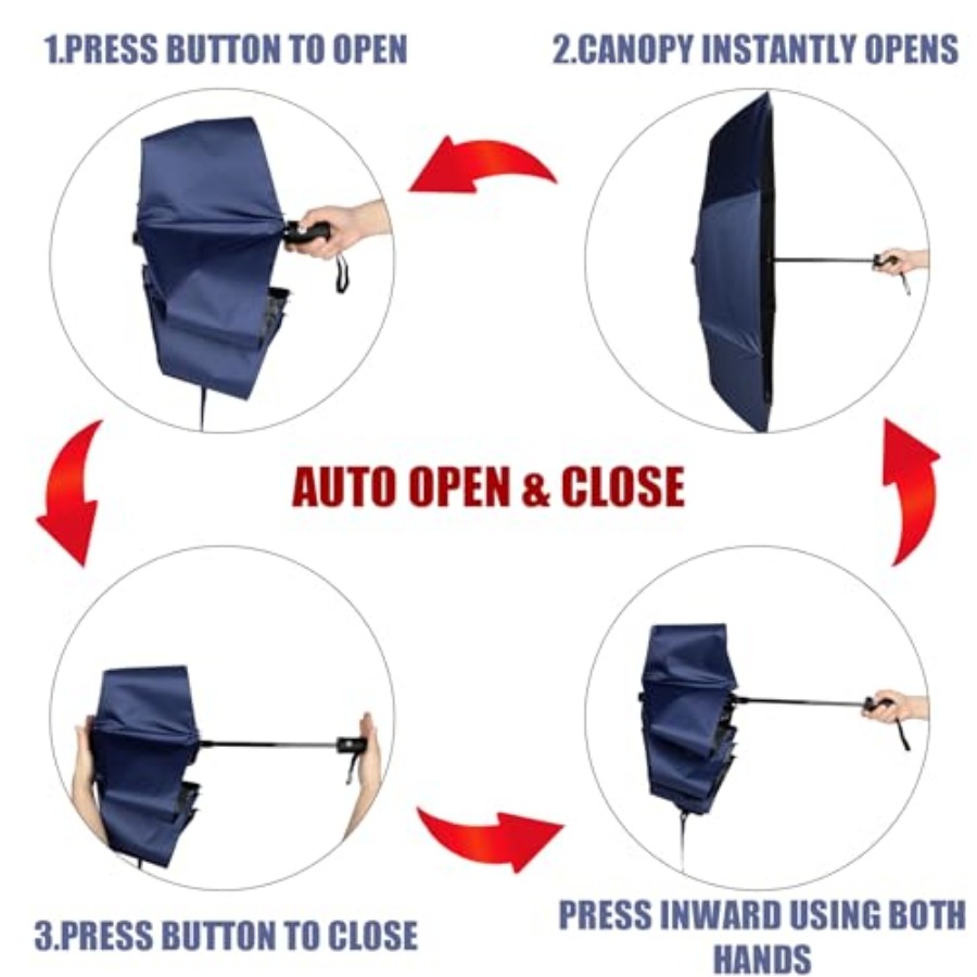 6 Pcs Travel Compact Umbrella  - Travel Umbrella Compact recensione e prezzo