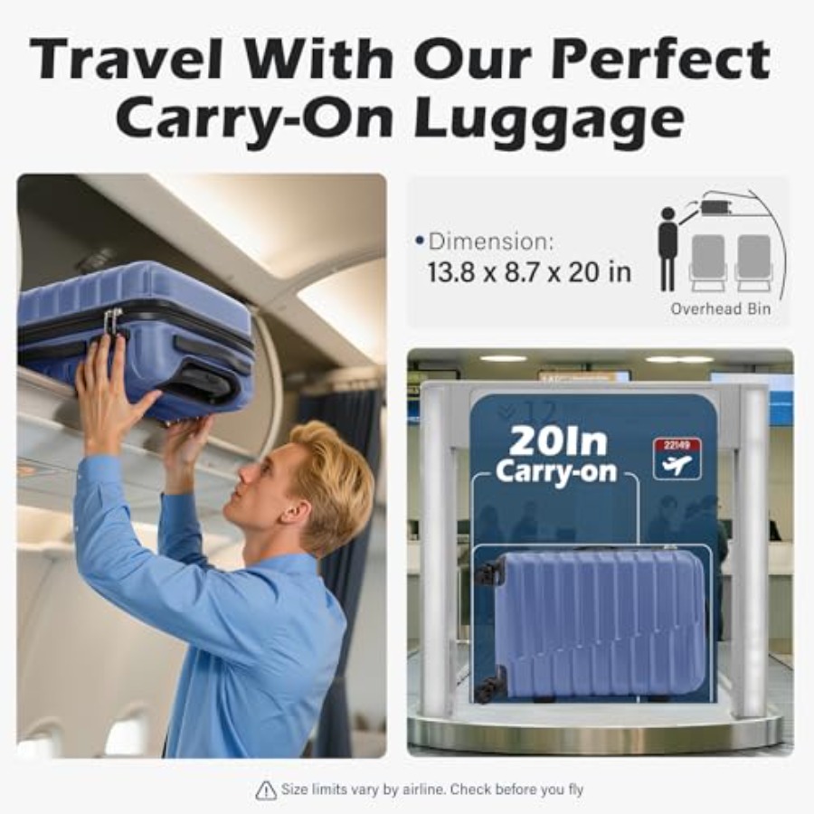 Carry On Luggage Airline Appro - Travel Lock Tsa Approved recensione e prezzo