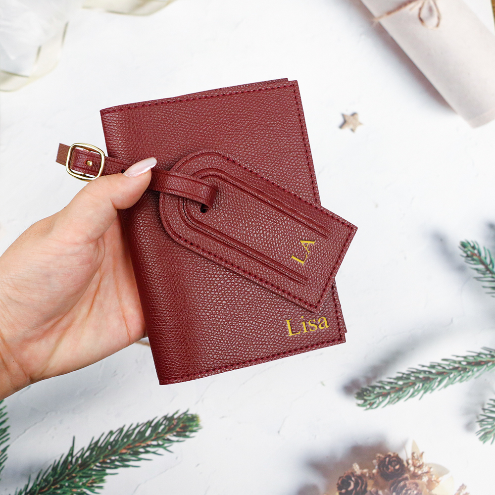 Customized letter pu leather a - Travel Accessories Passport Holder recensione e prezzo