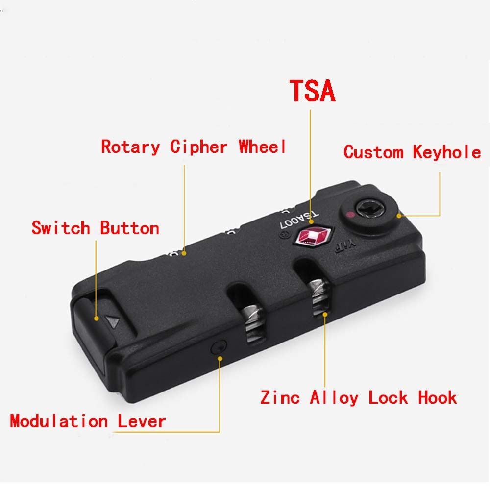 TSA 3 Digit Password Lock  Sec - Travel Lock Tsa Approved recensione e prezzo