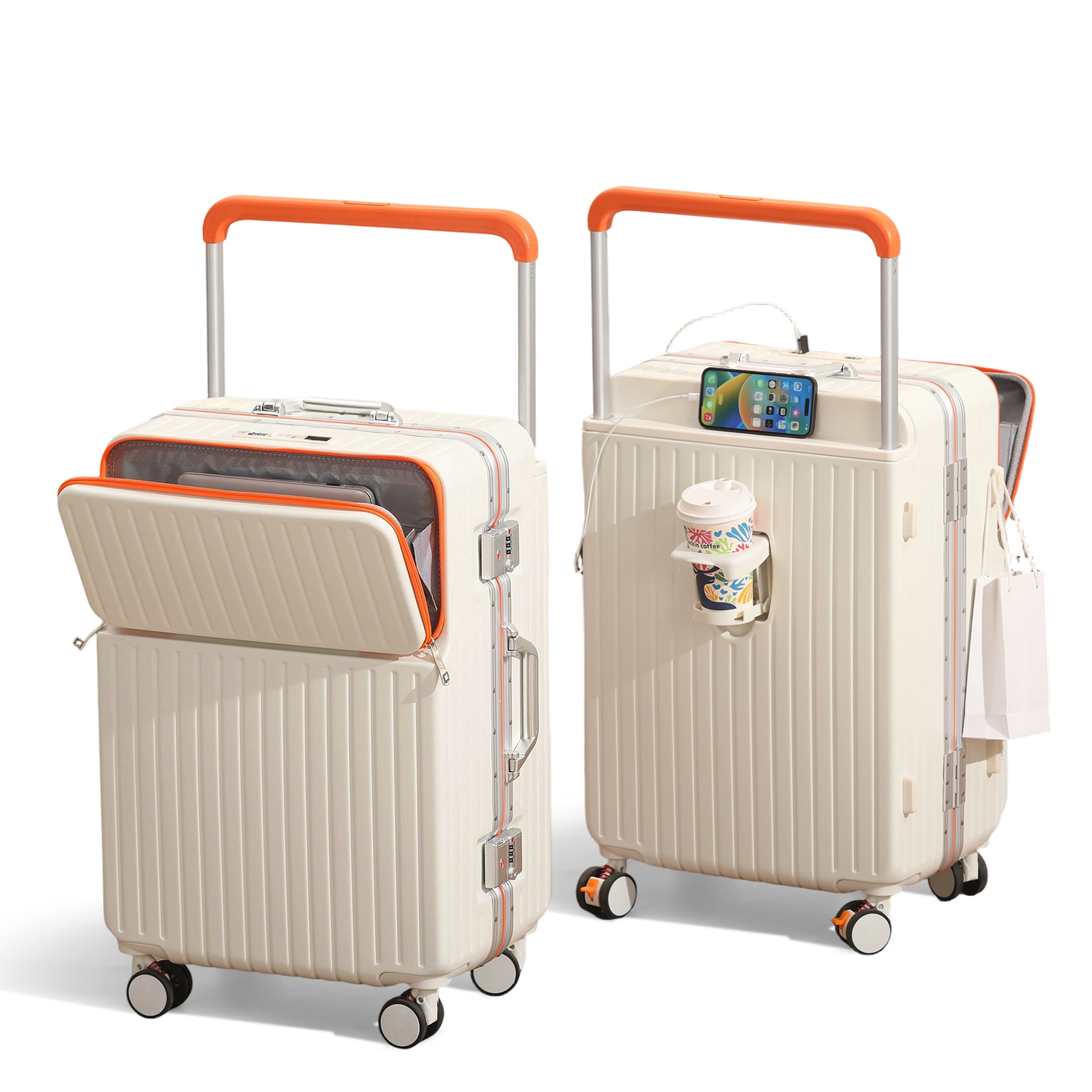 Wide-Handle Travel Suitcase Al - Travel Lock Tsa Approved recensione e prezzo