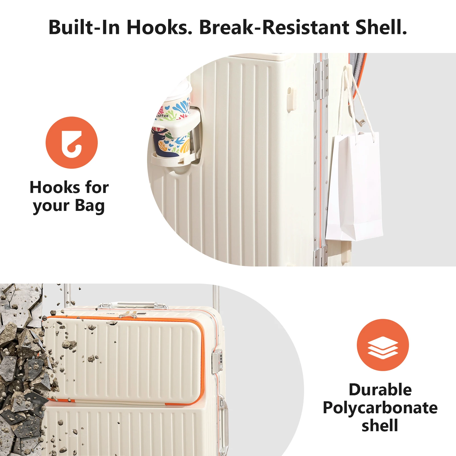 Wide-Handle Travel Suitcase Al - Travel Lock Tsa Approved recensione e prezzo