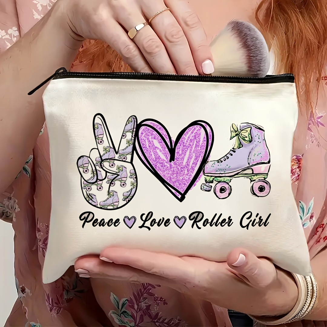 1Pc Peace, Love & Roller Skati - Travel Accessories Girls recensione e prezzo