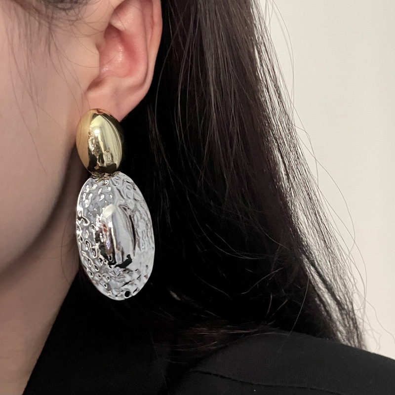 Metal Oval Drop Earrings for W - Travel Accessories Dropshipping recensione e prezzo