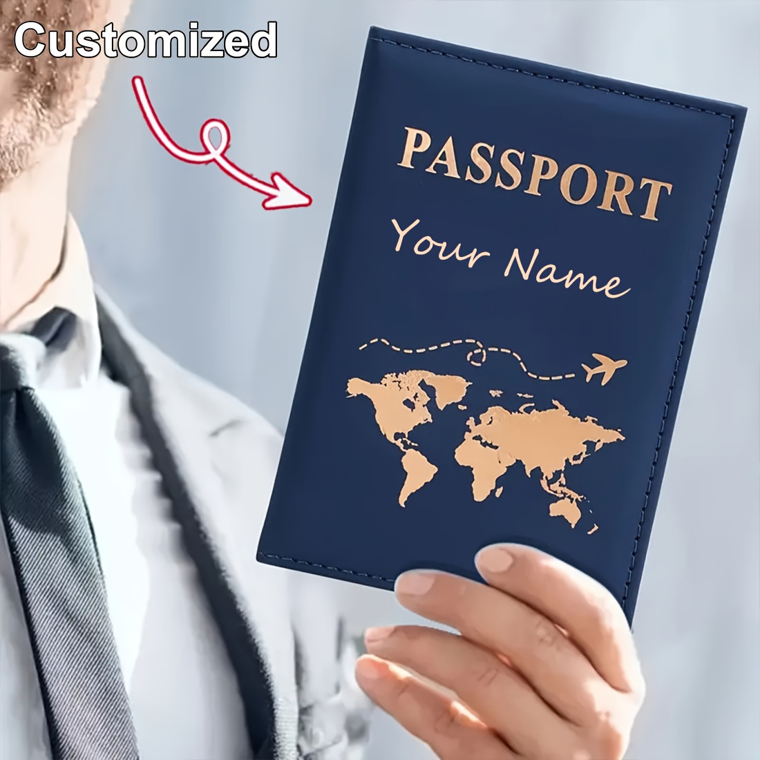 Custom Name World Map Passport - Travel Accessories Passport Holder recensione e prezzo