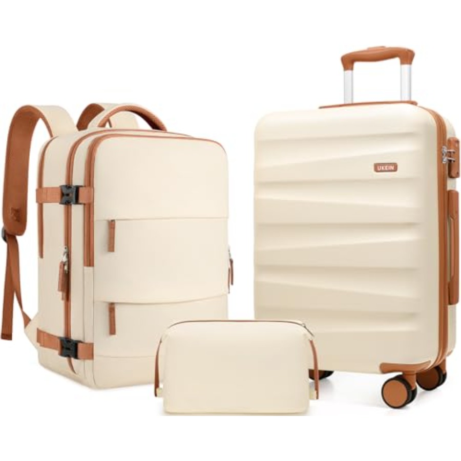 Luggage Set with Backpack, Pol - Travel Lock Tsa Approved recensione e prezzo