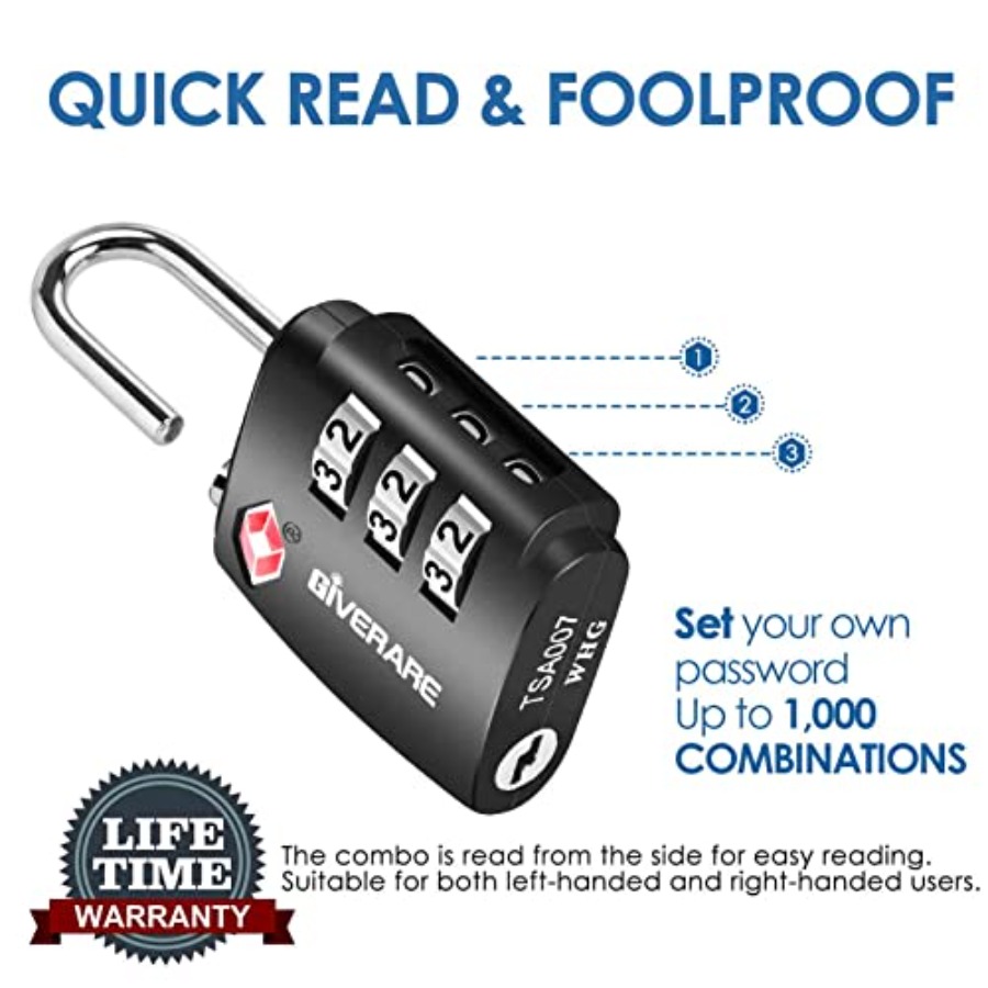 TSA Approved Travel Luggage Lo - Travel Lock Tsa Approved recensione e prezzo