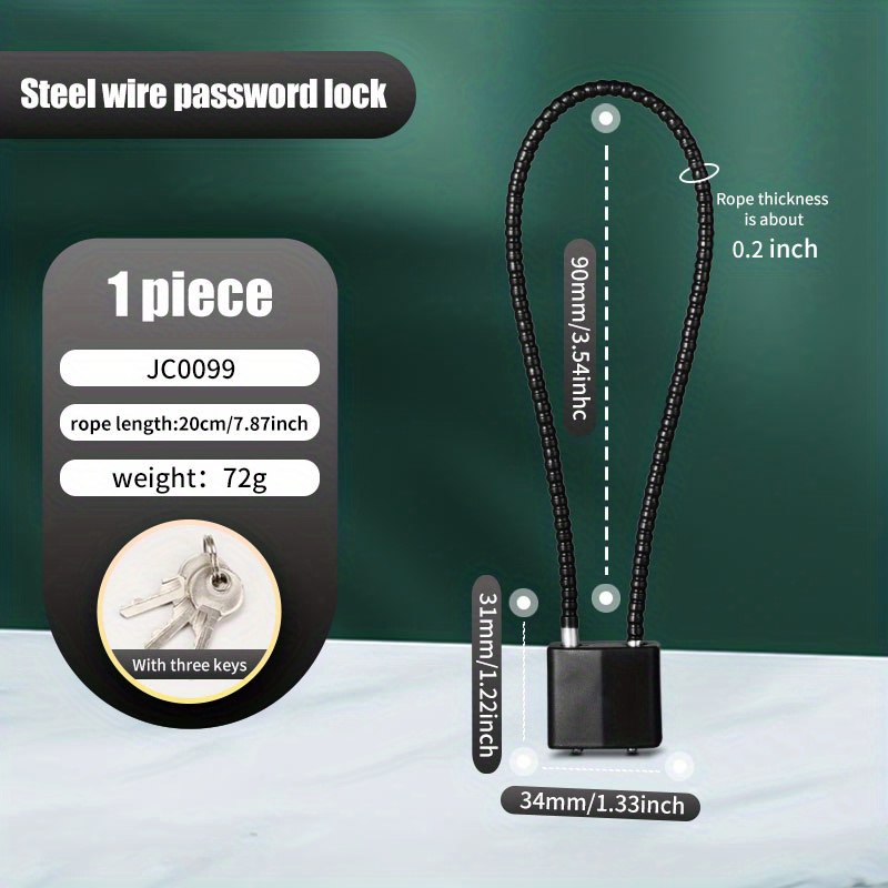 20/28/38cm Luggage Locks, Zinc - Travel Lock Tsa Approved recensione e prezzo