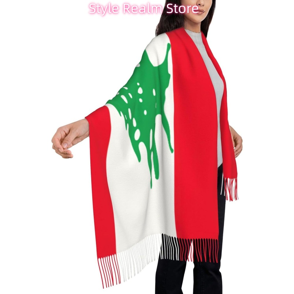 Flag Of Lebanon Print Polyeste - Travel Accessories Lebanon recensione e prezzo