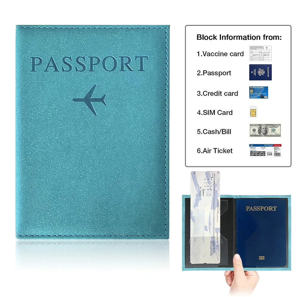 Passport Cover Blue Color Pu P - Travel Accessories Passport Holder recensione e prezzo