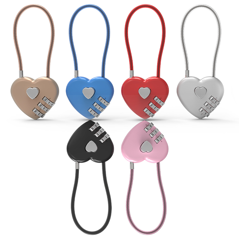 Heart Sheape Combination Lock  - Travel Lock Tsa Approved recensione e prezzo