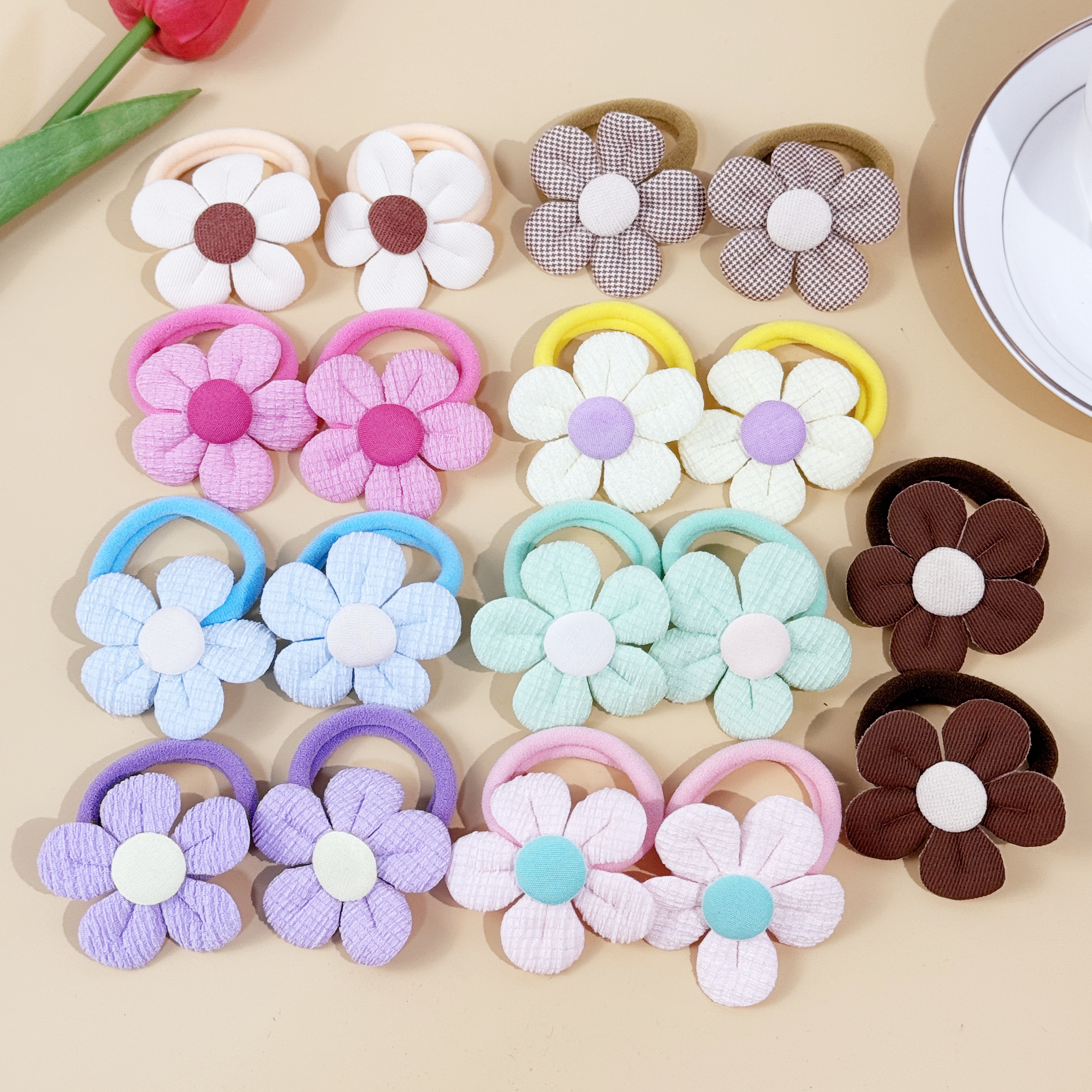 18pcs Sunflower Hair Ties Kids - Travel Accessories Girls recensione e prezzo