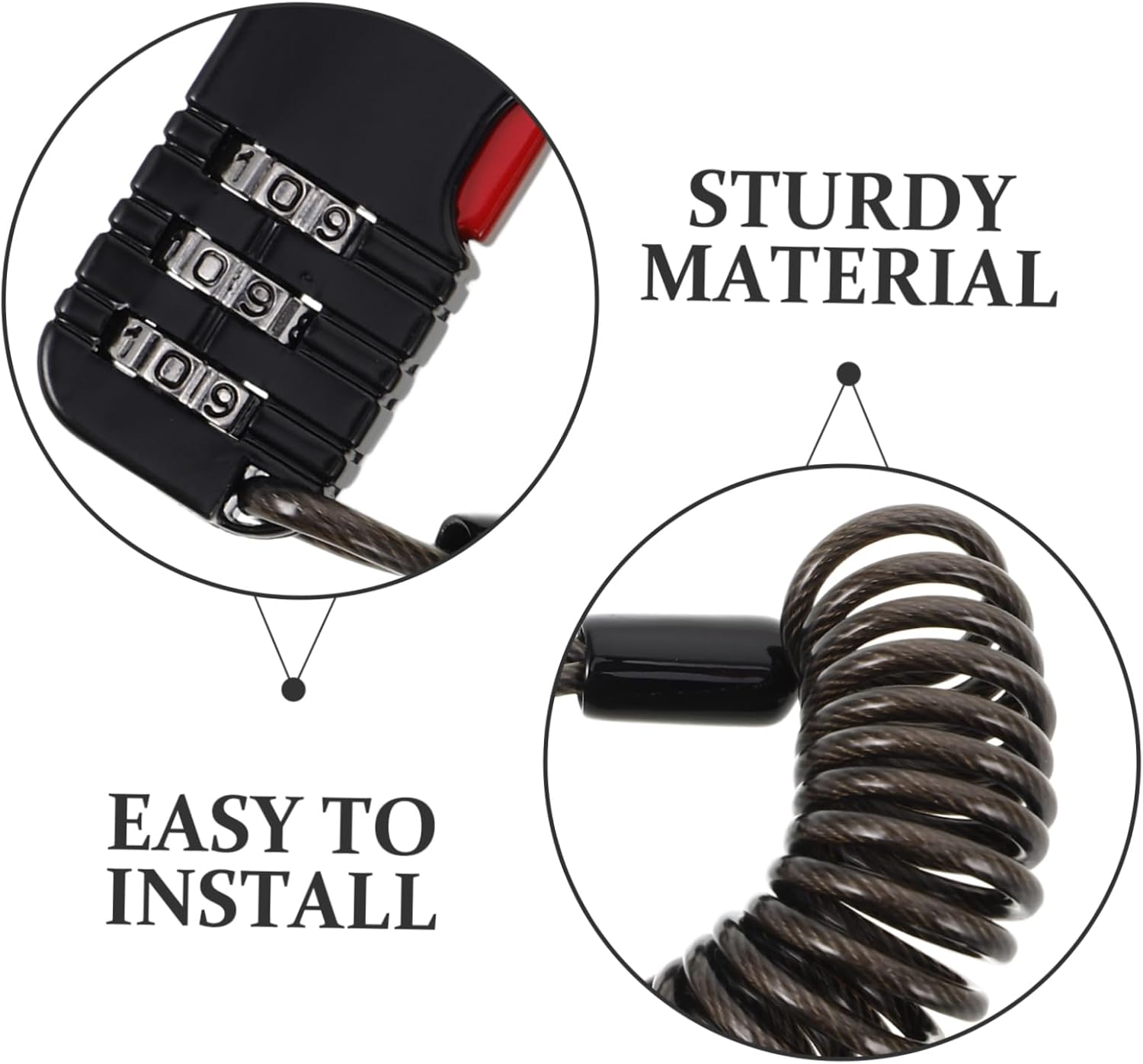 Padlock Dial 3 Digit Wire Lock - Travel Lock Tsa Approved recensione e prezzo