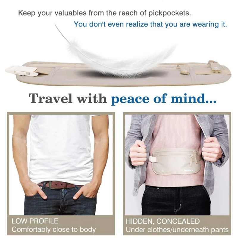 Invisible Travel Waist Packs P - Travel Accessories Passport Holder recensione e prezzo