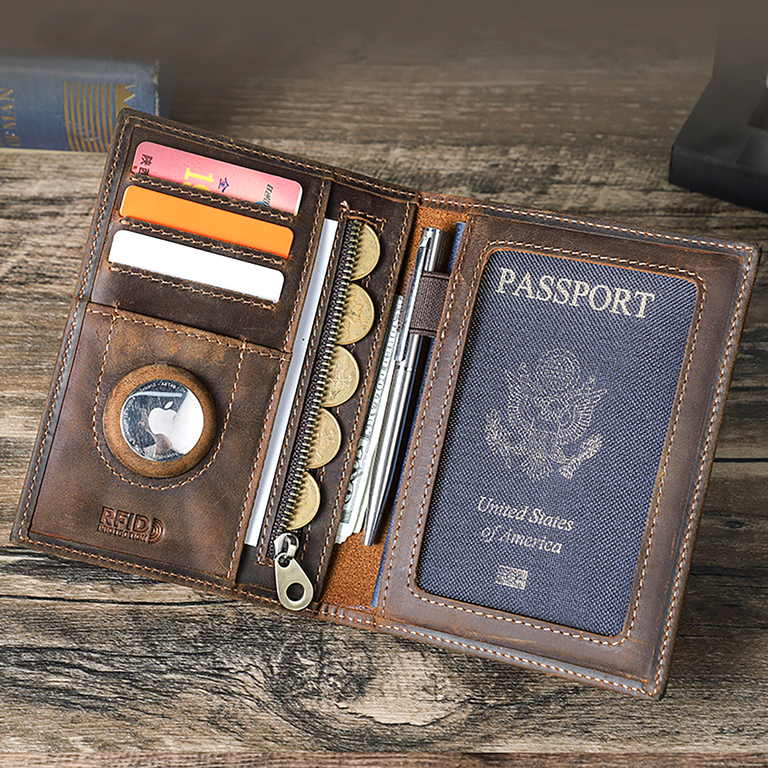 Custom Logo Genuine Leather Sl - Travel Accessories Passport Holder recensione e prezzo