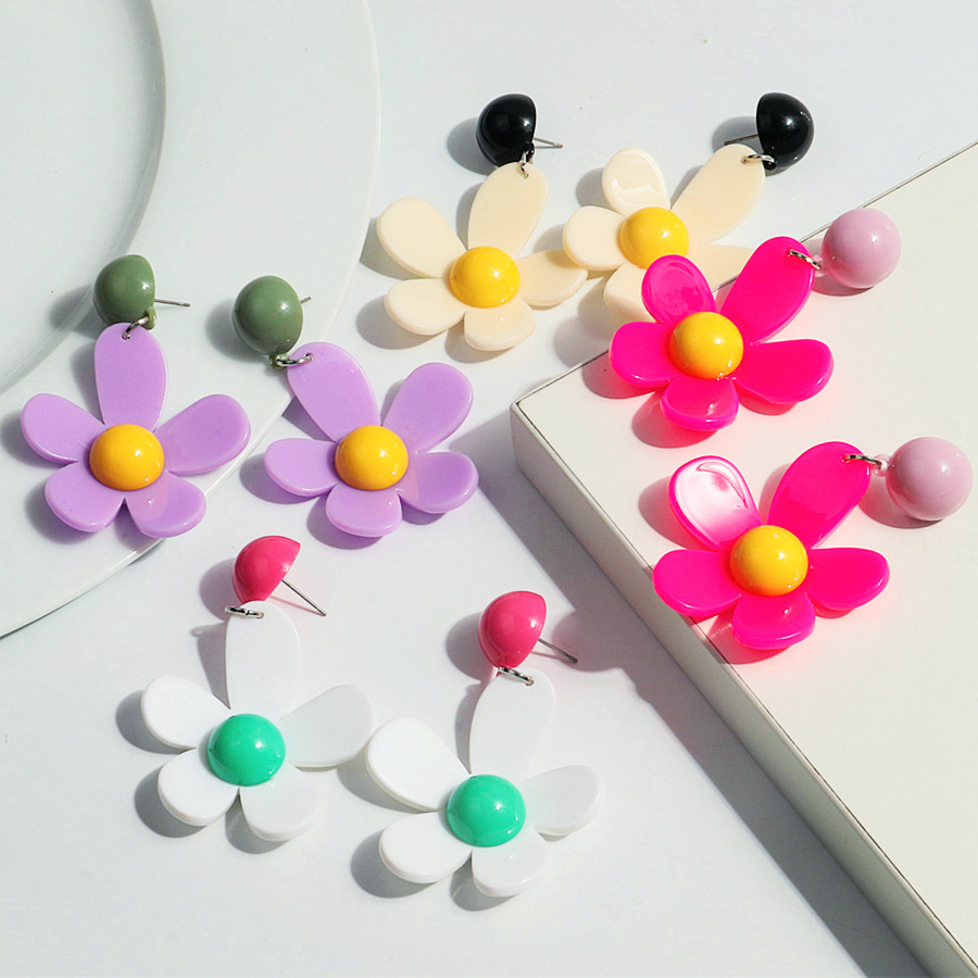 Korean Colorful Acrylic Flower - Travel Accessories Dropshipping recensione e prezzo